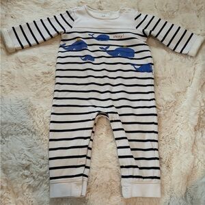 Baby Gap Striped Whale Print Kids One Piece